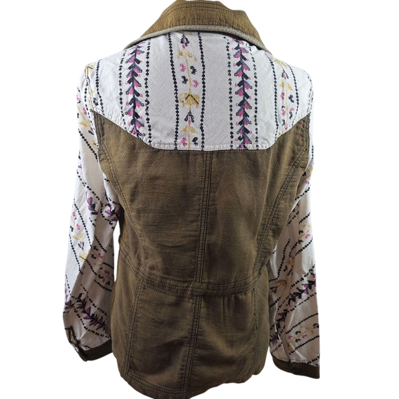 Free People Follow Your Heart Tribal Print Cargo Jacket In S - Picture 6 of 8